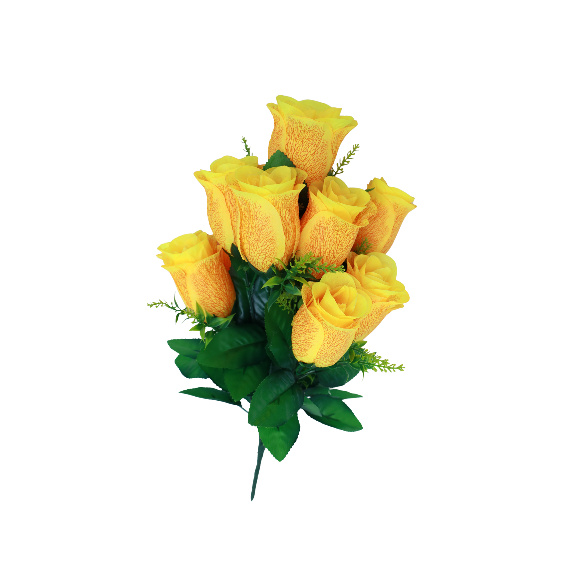Artificial  Circus Rose Flower Bunches |  Long Stem Fake Silk Roses  | DIY Wedding Bouquet |  Table Centerpiece Home Decor